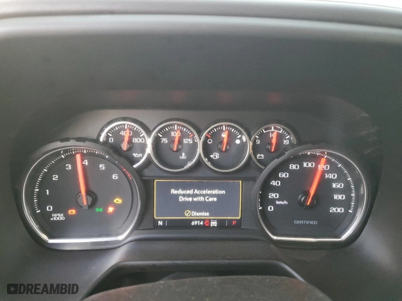 2024 Chevrolet Tahoe Commercial with VIN 1GNSKLED6RR271693, listed as a Copart auction lot 76712104 with 6,914 mi miles and Salvage Title. Bid and sale history available at carsss.com. Image 9.