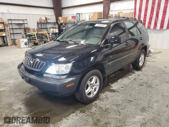 2002 Lexus RX 300 with VIN JTJHF10U120273913, listed as a Copart auction lot 73382834 with 353,348 mi miles and Salvage Title. Bid and sale history available at carsss.com. Image 1.