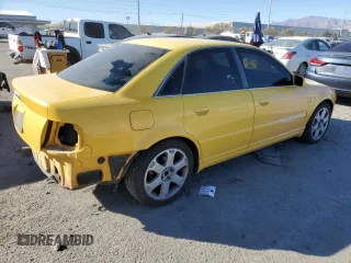 2001 Audi S4 with VIN WAURD68D61A092472, listed as a Copart auction lot 44989545 with 165,067 mi miles and Salvage Title. Bid and sale history available at carsss.com. Image 3.