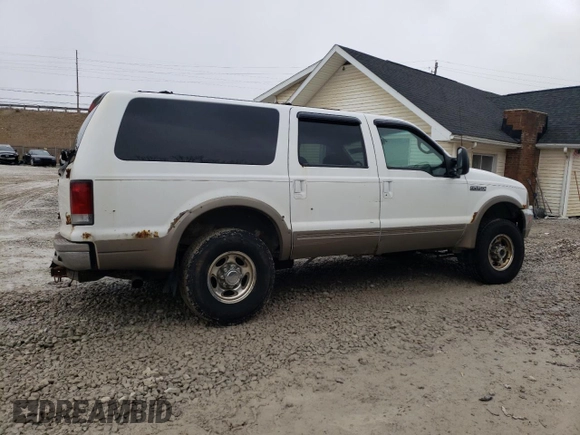 2001 Ford Excursion Limited z VIN 1FMSU43F51EA01083, wystawiony jako Copart lot #47726825 z przebiegiem 343 791 mil mil oraz Szkody całkowita. Historia ofert i sprzedaży dostępna na DreamBid. Obrazek 3.