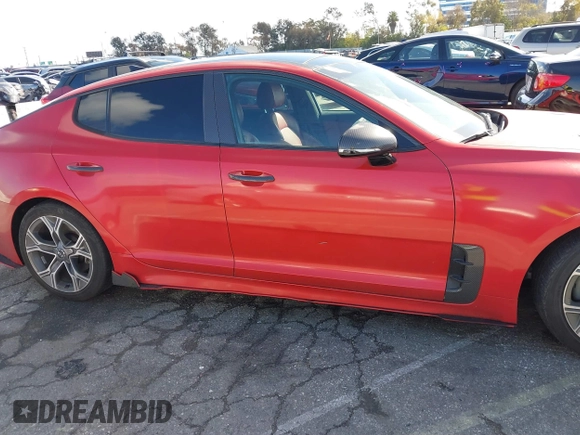 2020 Kia Stinger GT-Line with VIN KNAE15LA6L6081184, listed as a IAAI auction lot 41587668 with 52,168 mi miles. Bid and sale history available at carsss.com. Image 13.