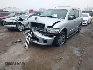 2006 Infiniti QX56 with VIN 5N3AA08C56N810383, listed as a IAAI auction lot 41537122 with 213,814 mi miles. Bid and sale history available at carsss.com. Image 19.