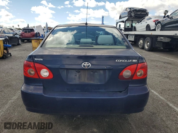 2005 Toyota Corolla CE with VIN 1NXBR32E25Z384058, listed as a Copart auction lot 48981565 with 222,416 mi miles and Clean Title. Bid and sale history available at DreamBid. Image 6.