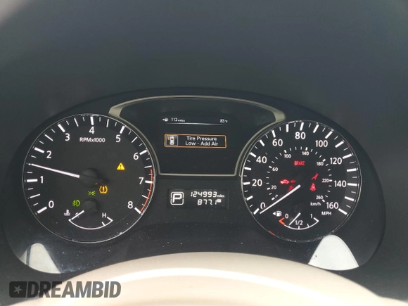 2013 Nissan Altima SL with VIN 1N4AL3AP7DC118775, listed as a Copart auction lot 61651955 with 124,993 mi miles and Salvage title. Bid and sale history available at DreamBid. Image 9.