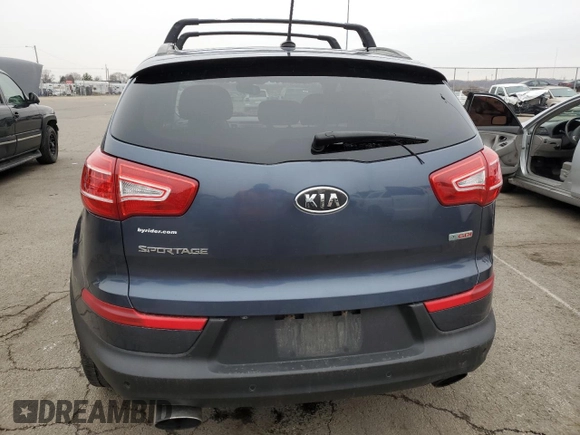 2012 Kia Sportage SX with VIN KNDPCCA69C7170928, listed as a Copart auction lot 44991175 with 176,239 mi miles and Salvage title. Bid and sale history available at DreamBid. Image 6.