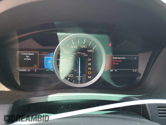 2014 Ford Explorer XLT with VIN 1FM5K7D8XEGA21117, listed as a Copart auction lot 55804625 with 193,665 mi miles and Salvage Title. Bid and sale history available at DreamBid. Image 9.