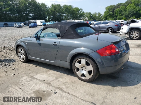 2001 Audi TT with VIN TRUUT28N711007386, listed as a Copart auction lot 57620844 with 91,520 mi miles and Salvage Title. Bid and sale history available at carsss.com. Image 2.