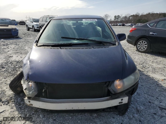 2010 Honda Civic Cpe LX with VIN 2HGFG1B67AH520112, listed as a Copart auction lot 48316355 with 163,092 mi miles and Salvage Title. Bid and sale history available at carsss.com. Image 5.