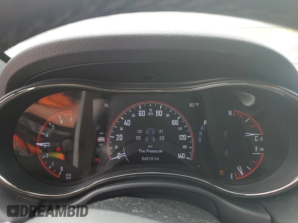 2020 Dodge Durango GT Plus with VIN 1C4RDJDG4LC146901, listed as a Copart auction lot 54250215 with 54,510 mi miles and Salvage title. Bid and sale history available at DreamBid. Image 9.