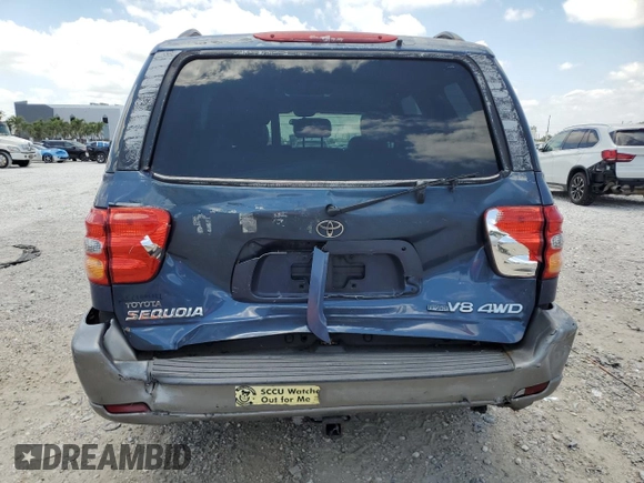 2003 Toyota Sequoia SR5 with VIN 5TDBT44A03S188921, listed as a Copart auction lot 52680205 with 236,946 mi miles and Salvage Title. Bid and sale history available at DreamBid. Image 6.