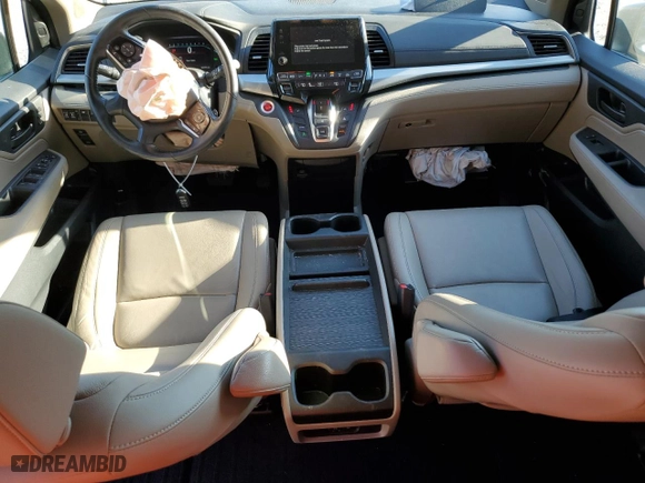 2019 Honda Odyssey EX-L with VIN 5FNRL6H70KB084425, listed as a Copart auction lot 46252375 with 64,128 mi miles and Salvage Title. Bid and sale history available at carsss.com. Image 8.