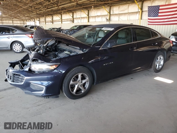 2016 Chevrolet Malibu LS with VIN 1G1ZB5ST7GF197464, listed as a Copart auction lot 64034185 with 187,109 mi miles and Clean title. Bid and sale history available at DreamBid. Image 1.