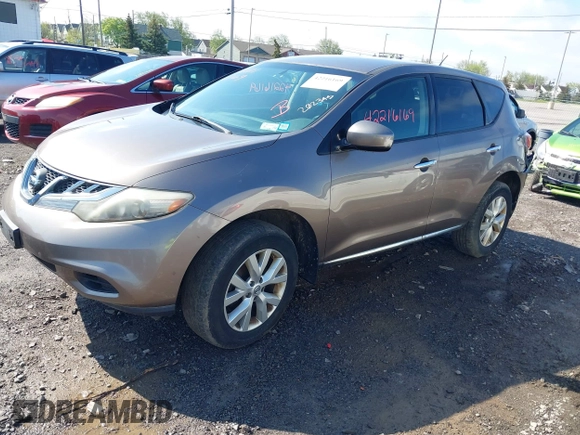2011 Nissan Murano S with VIN JN8AZ1MW1BW168958, listed as a IAAI auction lot 42216169 with 173,528 mi miles and . Bid and sale history available at DreamBid. Image 2.