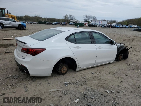 2019 Acura TLX w/A-Spec Pkg with VIN 19UUB3F66KA000513, listed as a Copart auction lot 52788825 with Not provided miles and Salvage title. Bid and sale history available at DreamBid. Image 3.