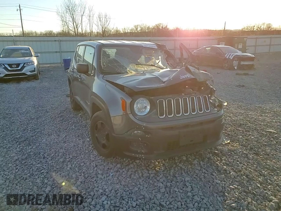 2016 Jeep Renegade Sport with VIN ZACCJAAT5GPD51175, listed as a Copart auction lot 46212345 with 178,096 mi miles and Salvage Title. Bid and sale history available at DreamBid. Image 10.