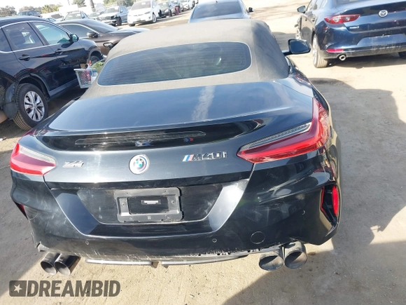 2022 BMW Z4 sDriveM40i with VIN WBAHF9C08NWX38258, listed as a IAAI auction lot 41462157 with 43,534 mi miles and . Bid and sale history available at DreamBid. Image 16.