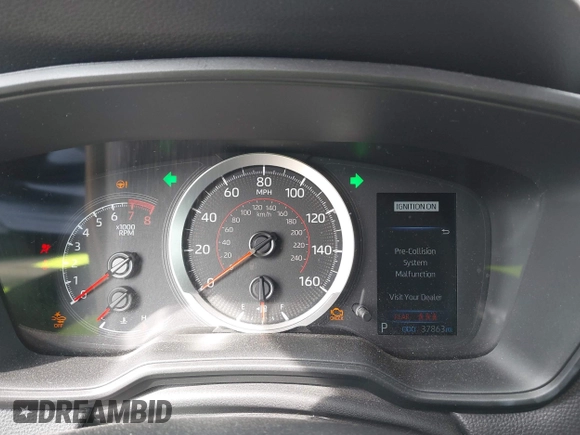 2022 Toyota Corolla Cross LE with VIN 7MUBAAAG6NV021369, listed as a IAAI auction lot 42282685 with 37,863 mi miles and . Bid and sale history available at DreamBid. Image 7.