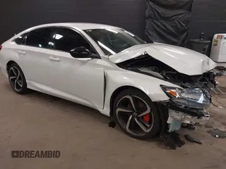 2021 Honda Accord Sport with VIN 1HGCV1F33MA031055, listed as a IAAI auction lot 42446135 with 95,339 mi miles and . Bid and sale history available at DreamBid. Image 1.