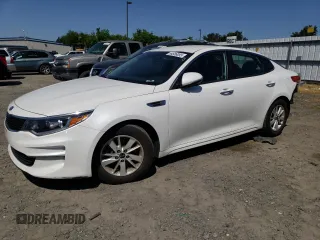 2016 Kia Optima LX with VIN KNAGT4L32G5101053, listed as a Copart auction lot 54886055 with 109,637 mi miles and Salvage Title. Bid and sale history available at carsss.com. Image 1.