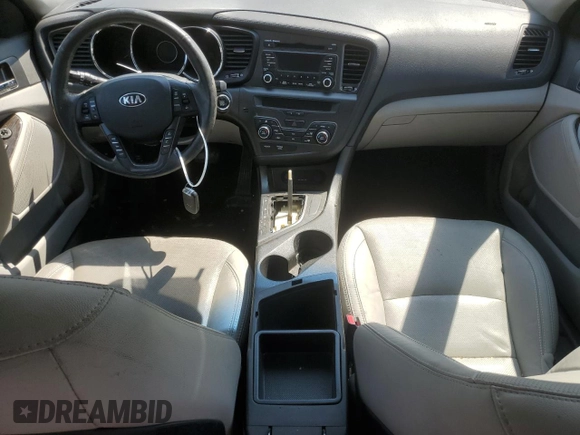 2013 Kia Optima EX with VIN 5XXGN4A70DG161293, listed as a Copart auction lot 52730425 with 0 mi miles and Salvage Title. Bid and sale history available at carsss.com. Image 8.