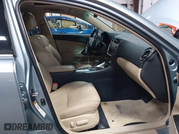 2008 Lexus IS 250 with VIN JTHCK262682024667, listed as a IAAI auction lot 41830278 with 239,124 mi miles and . Bid and sale history available at DreamBid. Image 5.