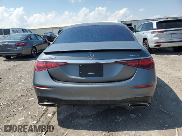 2022 Mercedes-Benz S 580 с VIN W1K6G7GB4NA106528, выставлен на аукционе Copart как лот 52556115 с пробегом 39 827 миль миль и Списание • Salvage title. История ставок и продаж доступна на DreamBid. Изображение 6.