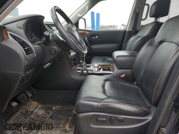 2018 Nissan Armada Platinum with VIN JN8AY2NE8J9730401, listed as a Copart auction lot 44050385 with 77,305 mi miles and Salvage Title. Bid and sale history available at carsss.com. Image 7.