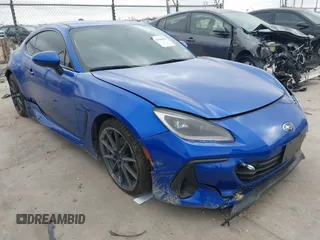 2023 Subaru BRZ Limited with VIN JF1ZDBE11P9707502, listed as a IAAI auction lot 41166428 with 15,407 mi miles. Bid and sale history available at carsss.com. Image 1.