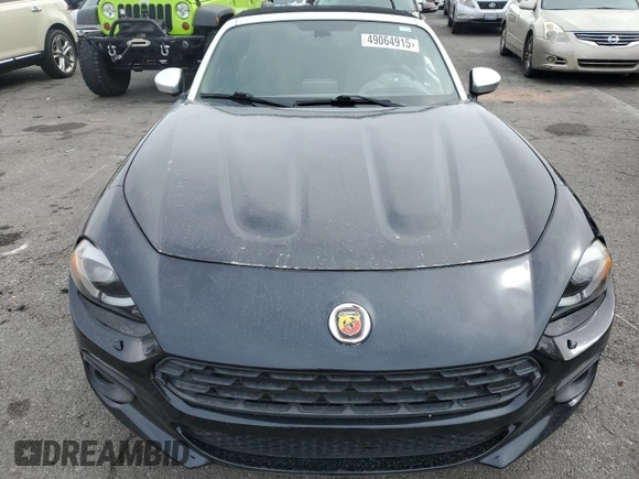 2017 FIAT 124 Spider Lusso with VIN JC1NFAEK1H0104865, listed as a Copart auction lot 49064915 with 46,155 mi miles and Salvage title. Bid and sale history available at DreamBid. Image 5.