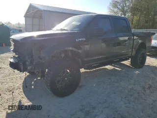 2018 Ford F-150 XL with VIN 1FTEW1CPXJKF84609, listed as a Copart auction lot 50490395 with 107,725 mi miles and Salvage Title. Bid and sale history available at DreamBid. Image 1.