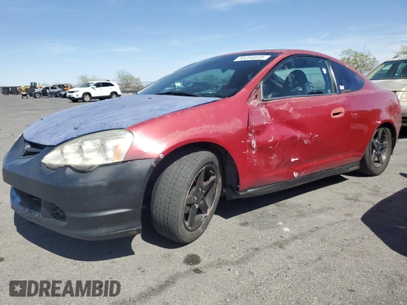 2002 Acura RSX Manual z VIN JH4DC53812C002413, wystawiony jako Copart lot #58204645 z przebiegiem 239 861 mil mil oraz Szkoda całkowita • Salvage title. Historia ofert i sprzedaży dostępna na DreamBid. Obrazek 1.