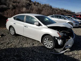 2013 Nissan Sentra FE+ S with VIN 3N1AB7AP7DL767245, listed as a Copart auction lot 46358725 with 61,035 mi miles and Salvage Title. Bid and sale history available at DreamBid. Image 4.