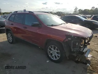 2016 Jeep Cherokee Sport with VIN 1C4PJLABXGW258322, listed as a Copart auction lot 51008975 with 128,865 mi miles and Salvage title. Bid and sale history available at DreamBid. Image 4.