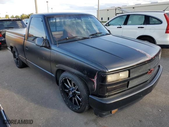 1993 Chevrolet C/K 1500 with VIN 1GCDC14K4PZ126975, listed as a Copart auction lot 75194934 with 122,604 mi miles and Salvage Title. Bid and sale history available at carsss.com. Image 4.