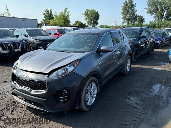 2018 Kia Sportage LX with VIN KNDPM3AC1J7480247, listed as a Copart auction lot 65893204 with 152,845 mi miles and Salvage Title. Bid and sale history available at carsss.com. Image 2.