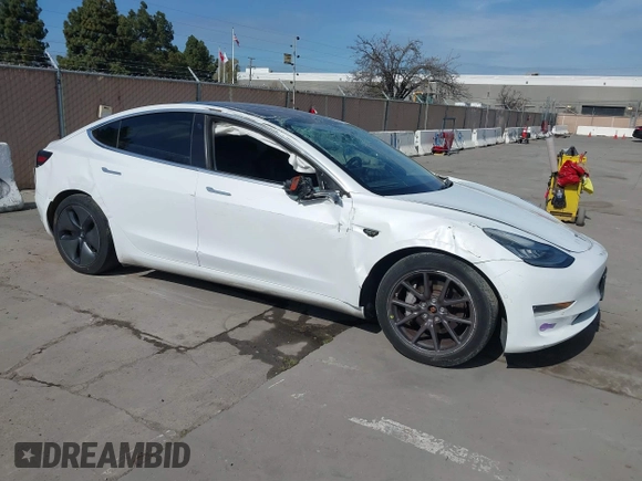 2018 Tesla Model 3 Long Range Battery with VIN 5YJ3E1EB7JF108519, listed as a IAAI auction lot 41835266 with 120,662 mi miles and . Bid and sale history available at DreamBid. Image 1.