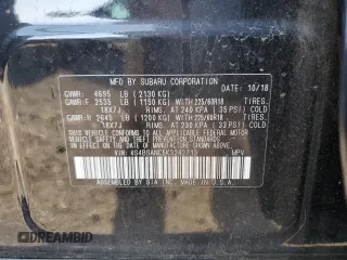 2019 Subaru Outback Limited with VIN 4S4BSANC5K3242713, listed as a Copart auction lot 62823235 with 55,248 mi miles and Salvage title. Bid and sale history available at DreamBid. Image 13.