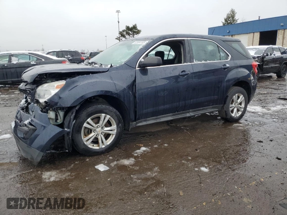 2015 Chevrolet Equinox LS with VIN 2GNFLEEK6F6221098, listed as a Copart auction lot 52604185 with 158,531 mi miles and Clean Title. Bid and sale history available at carsss.com. Image 1.