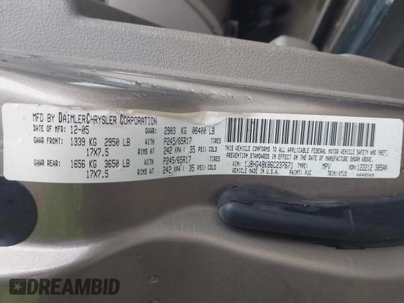 2006 Jeep Commander with VIN 1J8HG48K86C237671, listed as a IAAI auction lot 41711600 with 253,125 mi miles and . Bid and sale history available at DreamBid. Image 9.