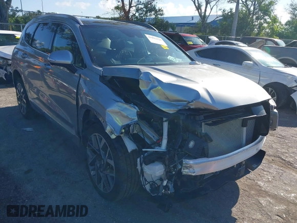 2023 Hyundai Santa Fe Calligraphy with VIN 5NMS54AL2PH560512, listed as a IAAI auction lot 39492126 with 6,379 mi miles and . Bid and sale history available at DreamBid. Image 1.