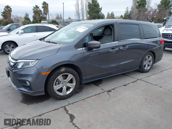 2019 Honda Odyssey EX-L with VIN 5FNRL6H70KB095795, listed as a IAAI auction lot 41535095 with 66,226 mi miles. Bid and sale history available at carsss.com. Image 4.