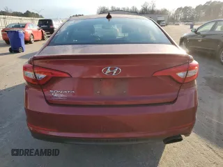2016 Hyundai Sonata SE with VIN 5NPE24AF7GH360731, listed as a Copart auction lot 42288385 with 107,186 mi miles and Salvage Title. Bid and sale history available at DreamBid. Image 6.