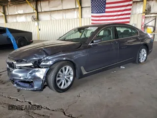 2016 BMW 7 Series 740i with VIN WBA7E2C5XGG547911, listed as a Copart auction lot 46324685 with 0 mi miles and Salvage Title. Bid and sale history available at carsss.com. Image 1.