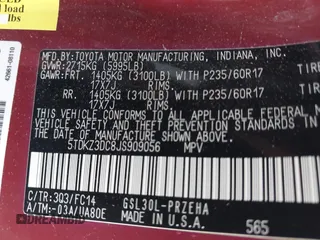 2018 Toyota Sienna LE Auto Access Seat с VIN 5TDKZ3DC8JS909056, выставлен на аукционе IAAI как лот 42362934 с пробегом 157 230 миль миль и . История ставок и продаж доступна на DreamBid. Изображение 9.