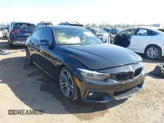 2019 BMW 4 Series 430i with VIN WBA4J1C56KBM13749, listed as a IAAI auction lot 41849287 with 54,607 mi miles. Bid and sale history available at carsss.com. Image 1.
