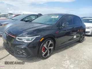 2024 Volkswagen GTI SE с VIN WVW3A7CD0RW154302, выставлен на аукционе Copart как лот 77401614 с пробегом 2 269 миль миль и На запчасти • Non repairable. История ставок и продаж доступна на DreamBid. Изображение 1.