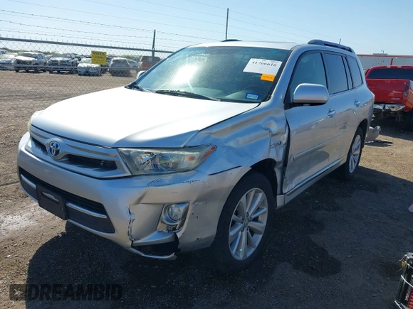 2012 Toyota Highlander Limited with VIN JTEDC3EH6C2007841, listed as a IAAI auction lot 41766616 with 128,089 mi miles and . Bid and sale history available at DreamBid. Image 6.