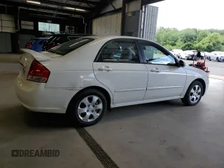 2008 Kia Spectra EX with VIN KNAFE121185494050, listed as a Copart auction lot 68599644 with 165,610 mi miles and Clean Title. Bid and sale history available at carsss.com. Image 3.