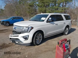 2019 Ford Expedition Max Platinum with VIN 1FMJK1MTXKEA16488, listed as a IAAI auction lot 41795368 with 127,246 mi miles and . Bid and sale history available at DreamBid. Image 2.