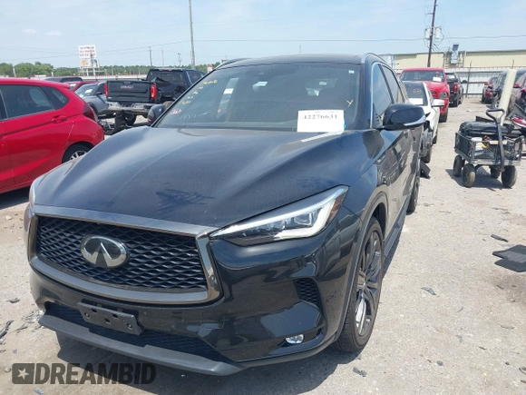 2020 Infiniti QX50 Luxe z VIN 3PCAJ5M13LF111018, wystawiony jako IAAI lot #42276631 z przebiegiem 49 446 mil mil oraz . Historia ofert i sprzedaży dostępna na DreamBid. Obrazek 18.